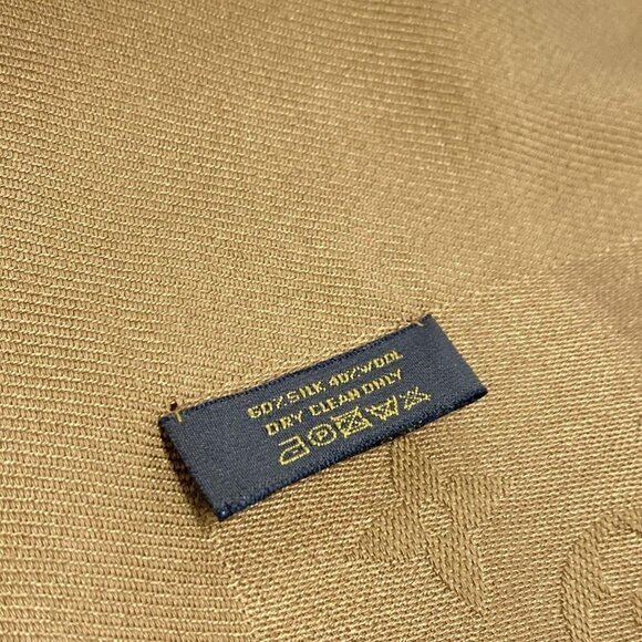 Auth LOUIS VUITTON Shawl Monogram M71339 Camel - Unconfirmed Scarf - Picture 4 of 5